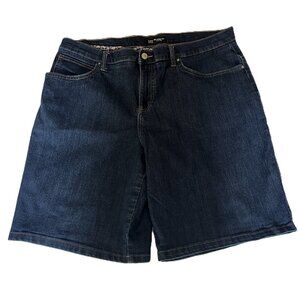 Lee Bermuda denim short dark wash relaxed fit, 16W medium